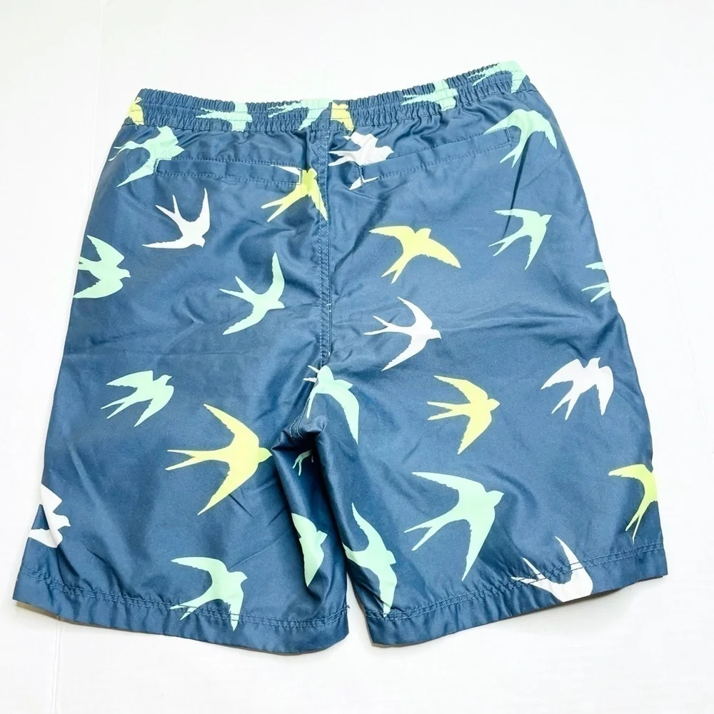 Gap Teen Boy’s Blue Bird Print Swim Trunks Size XXXL